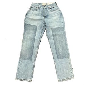 NWT Everlane patchwork Curvy 90’s Cheeky Straight Jeans size 28